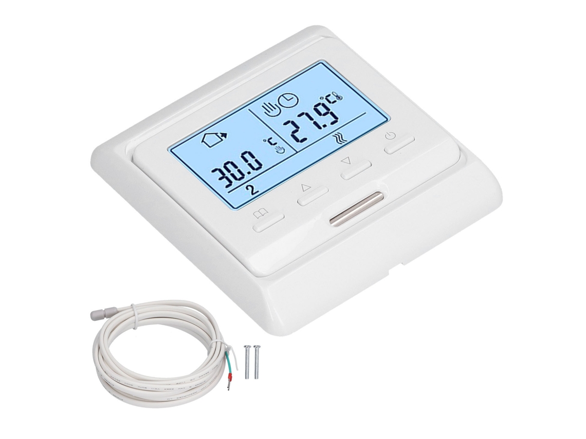 Termostato Inteligente Programable Me5516 Con Pantalla Táctil Lcd Para Calefacción Por Suelo Radiante Y Agua Caliente.