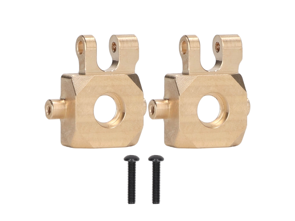 2 Piezas De Copas De Dirección De Latón Dorado, Bloques De Dirección, Piezas De Mejora Para Coche Rc Traxxas 1/18 Trx4m