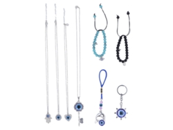 Conjunto de joyería para ojos unisex de 8 piezas para hombres y mujeres.