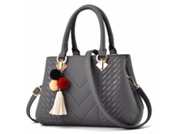 Mochila de piel para mujer - Color gris*