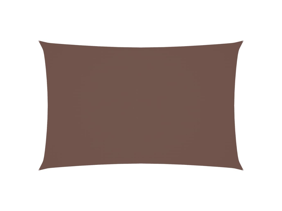 Parasol rectangular de tela Oxford marrón, 5 x 8 m, MAISON EXCLUSIVE