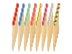 Cepillo de dientes de carbón para el cuidado bucal familiar, cerdas de nailon sin BPA con tecnología de cerdas suaves, cepillos de dientes de bambú con carbón.