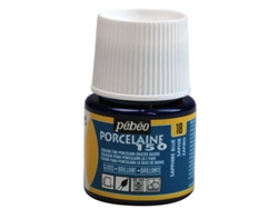 Pintura Porcelana Brillante al Agua Sapphire Blue PÉBÉO (45 ml)
