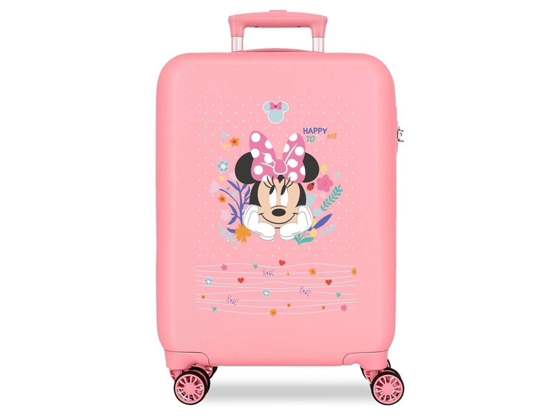 Maleta de cabina rosa de Disney Minnie Happy To Be Me (38x55x20cm, 41l)