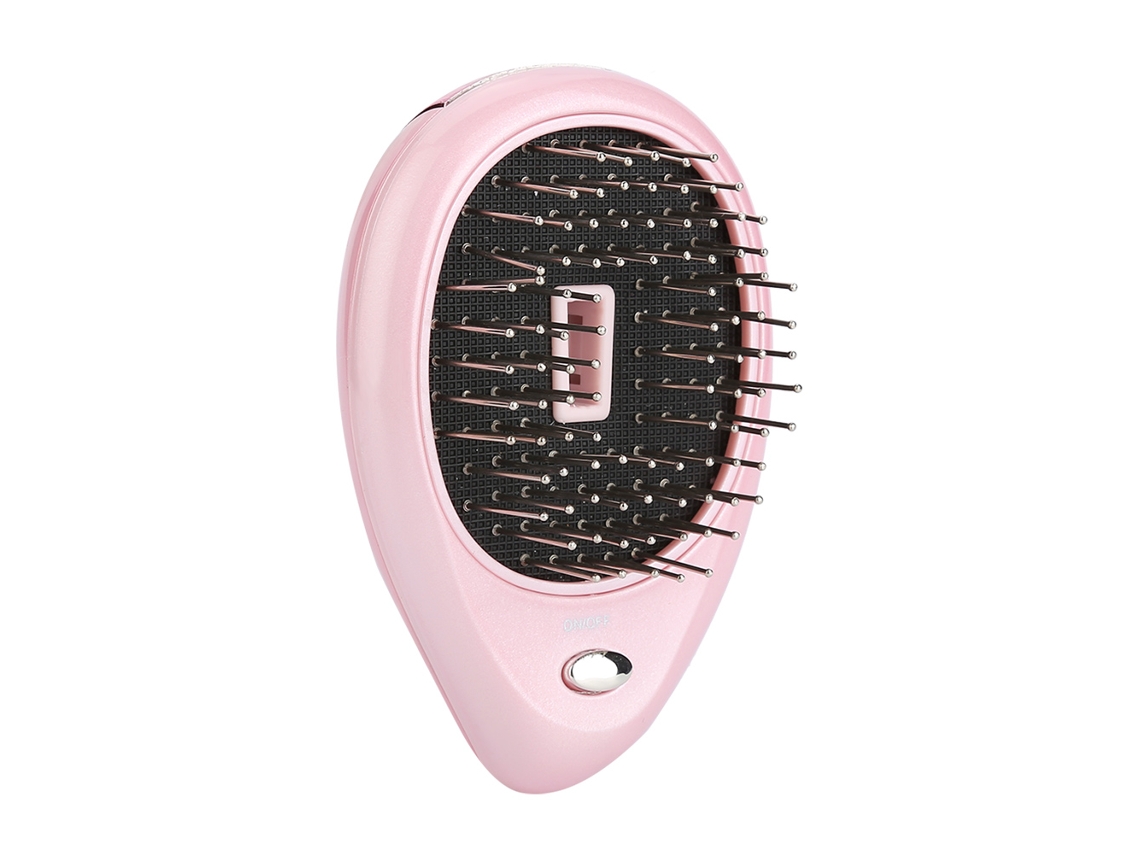 Cepillo Eléctrico Portátil De Masaje Iónico Para Cuero Cabelludo Con Vibración Comb Rosa