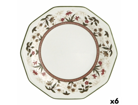 Platos QUEEN´S Assam (Cerámica - 23 x 7 x 22 cm - 6 Und)