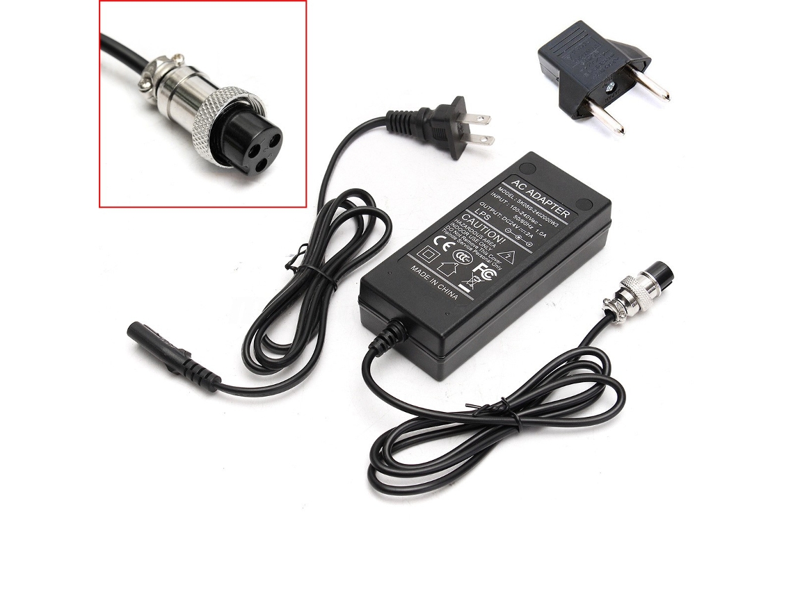Cargador de Batería Plomo 24V 2A para Scooter / Patinete Go Kart Razor X-Treme X-250 SIN MARCA