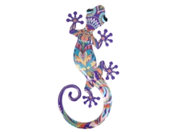 ORIGEN Home Decor Lagarto Jardin | Figura de Lagarto Lila - 24x12x1cm BY SIGRIS