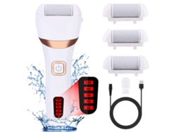Kit eléctrico para eliminar callos de pies, exfoliante de piel muerta, lima recargable, portátil e impermeable.