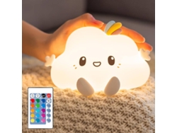 Luz de noche para bebés y niños, luz de nube, recargable (blanca)