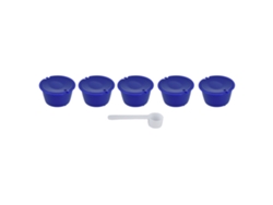 5 Cápsulas De Café Reutilizables De 50 Ml Con Cuchara Para Máquina Dolce Gusto - Azul Marino