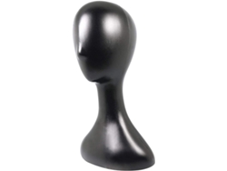 Tête De Mannequin En Plástico Negroe Unique Pour Pelucas Et Accessoires Cabello, Taille Compactoe,
