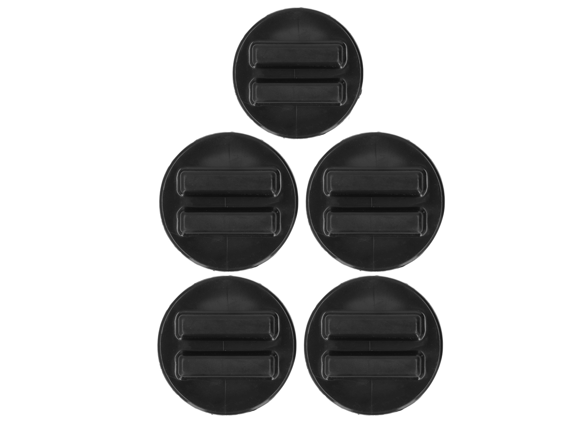 Tapón de invierno de 5 piezas con rosca macho G1 1/2 para piscinas y spas, color negro
