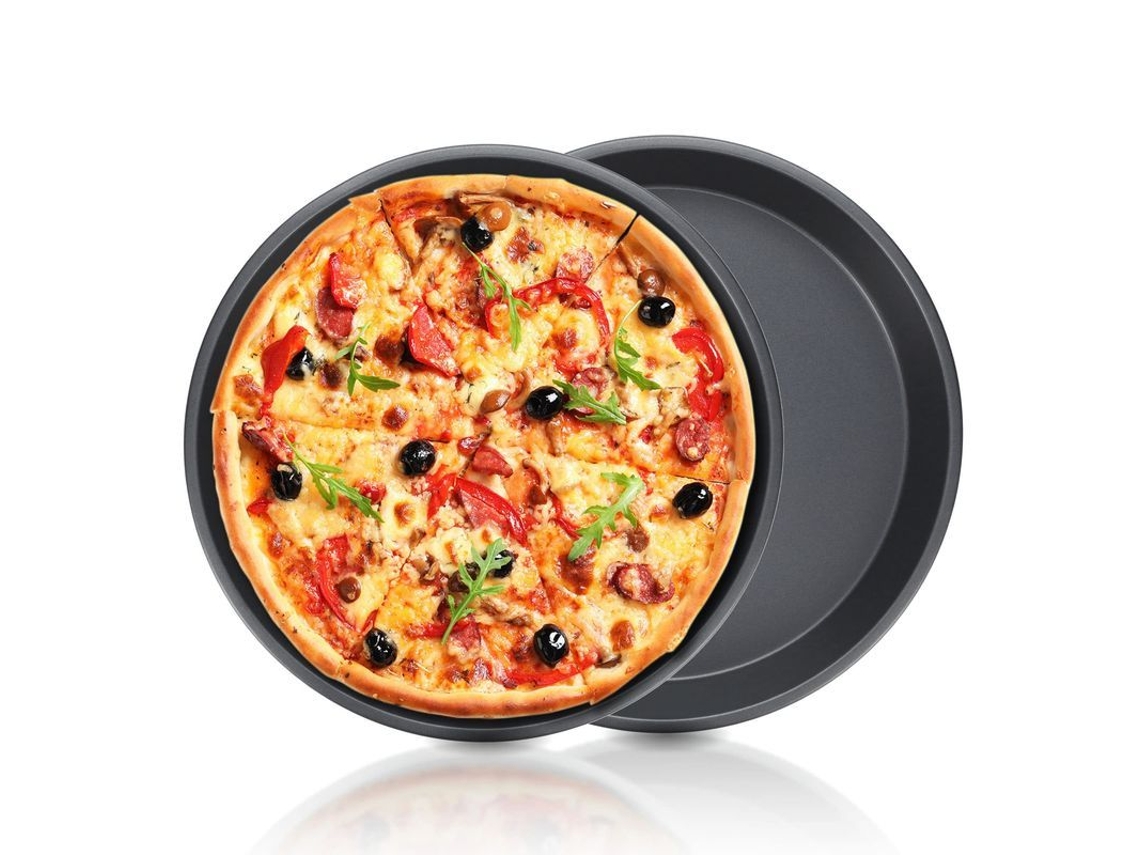 2026da-bandeja Para Pizza De Plato Profundo De Acero Carbono Para Horno Talla Grande