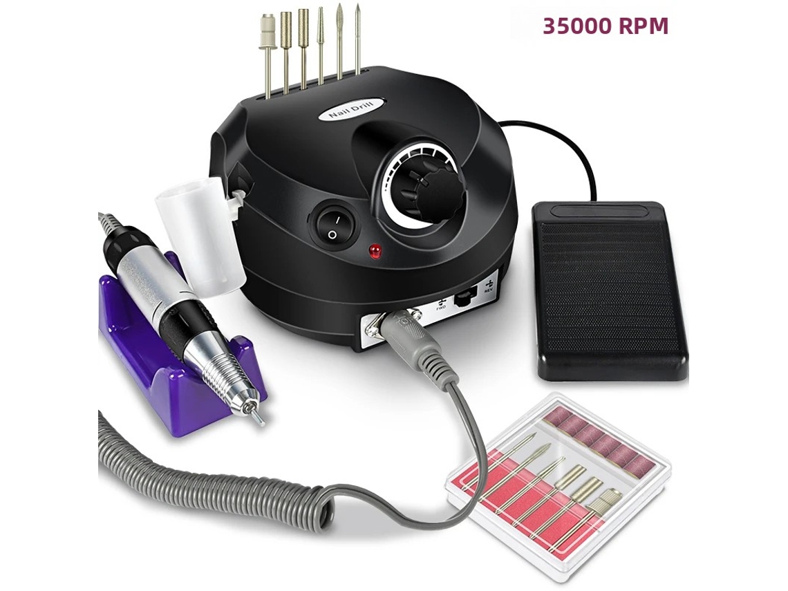 (¡Negro!) Máquina de clavos eléctrica profesional con kit de linterna y taladro portátil.