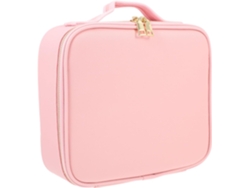 Neceser Rosa Portátil Para Maquillaje, Bolsa De Viaje Para El Cuidado De La Piel, Organizador Impermeable.