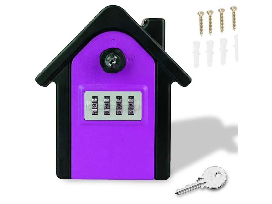 Caja De Llaves Eifson Montaje Código Digital Llave Emergencia 15x13.5x5.5cm (morado)