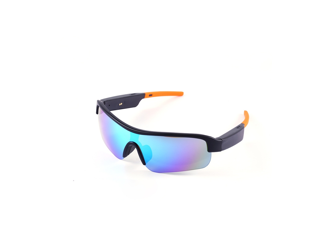 Gafas inteligentes Eifson X3, auriculares inalámbricos Bluetooth 5.0, lentes polarizadas con micrófono (azul y naranja)