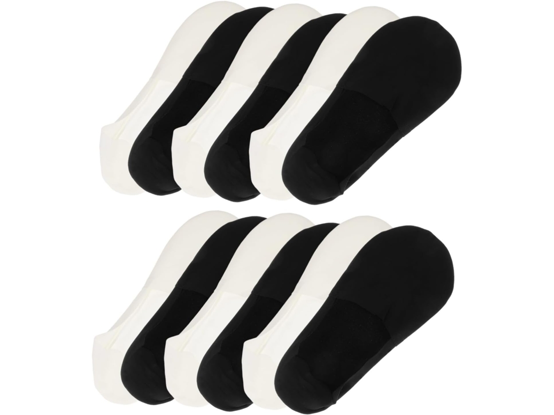 6 pares de calcetines invisibles de corte bajo