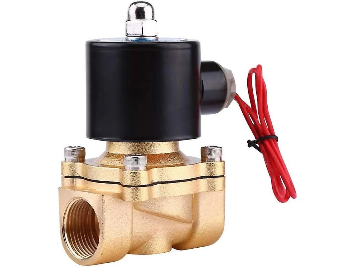 Válvula Solenoide Eléctrica De 3/4 Pulgada 220v Nc De Aleación De Zinc Para Gas, Aire, Aceite Y Agua