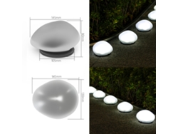 Luz Solar Para Patio - Luz Blanca Guijarro