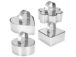 2026da-moldes De Pastel 3d De Acero Inoxidable Con Elevador Set De 4 Formas Diferentes Para Cocina