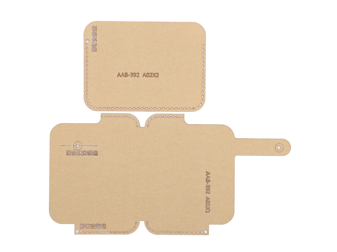 2 Plantillas De Acrílico Transparente Para Manualidades Con Tarjetas De Cuero.