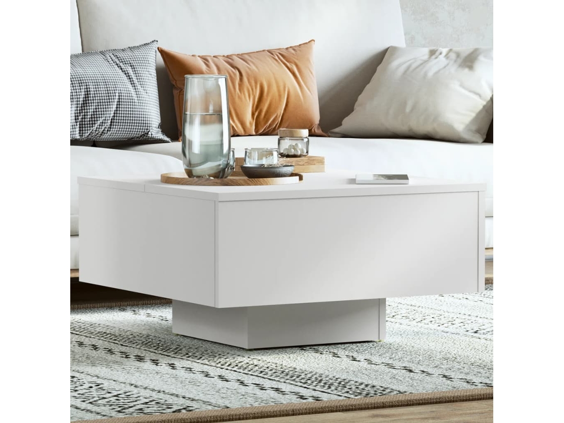 Mesa de Centro 60x60x31,5 Cm Derivados de Madera Blanco