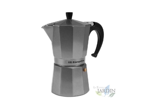 Cafetera Italiana ORBEGOZO Aluminio Plata (9 Tazas)