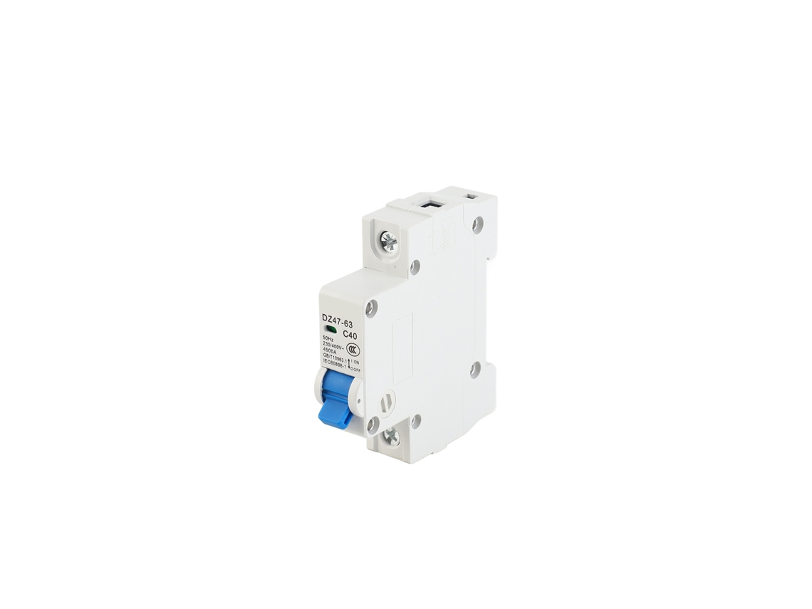 Disyuntor miniatura de 1 polo, 400 V, protector contra fugas eléctricas, instalación en riel DIN doméstico