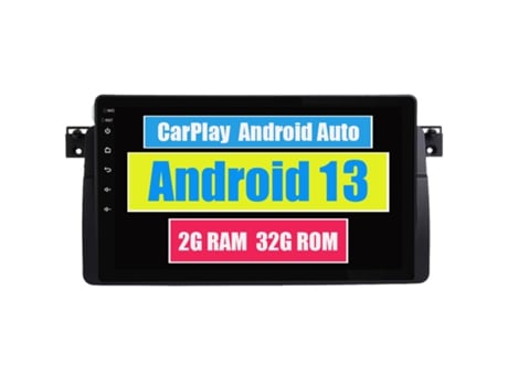Autoradio Multimedia ROVERONE para BMW 3 Series E46 1998 - 2006 CarPlay Android Coche Radio Bluetooth Navegación