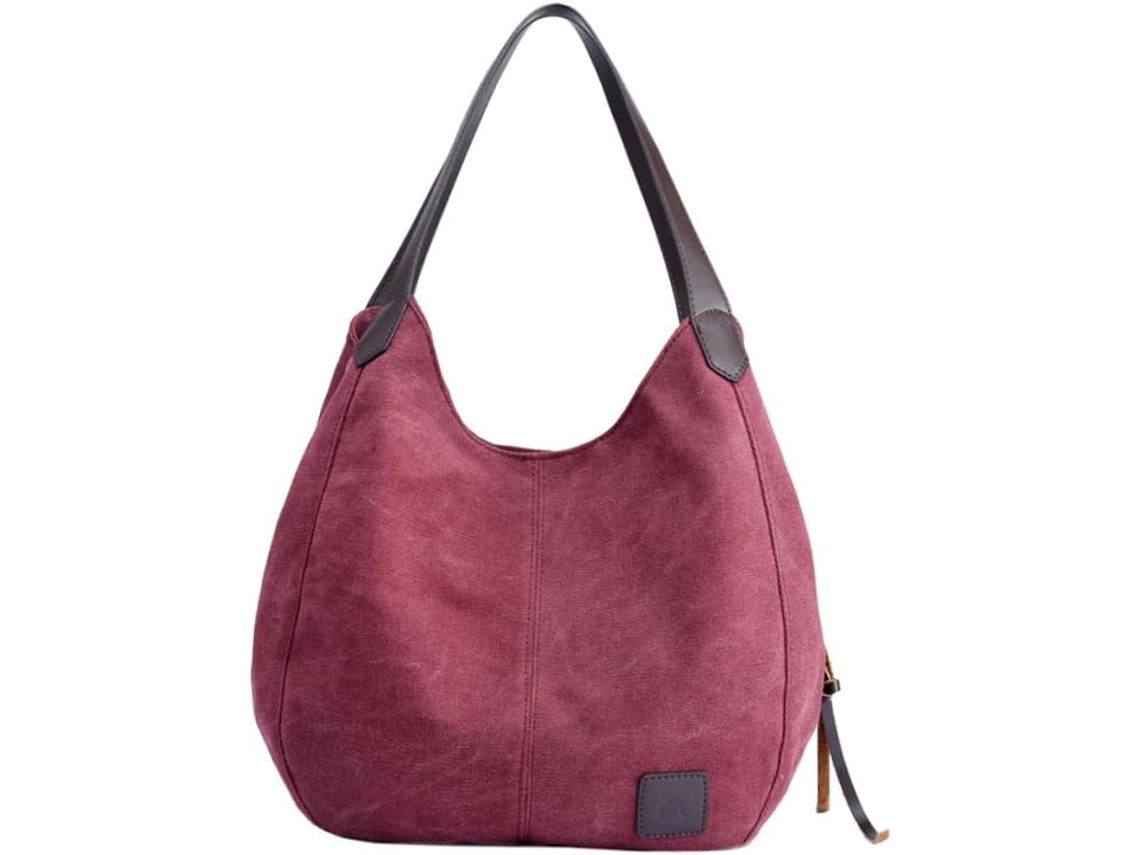 Bolso De Mano Informal Para Mujer, Bolso Bandolera, Bolso De Lona Para Mujer, Gran Capacidad De Felpa...