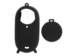 Cubierta Protectora De Silicona Para Go 3s Cámara De Acción Pulgar Con Guardacristal Antiarañazos Negro
