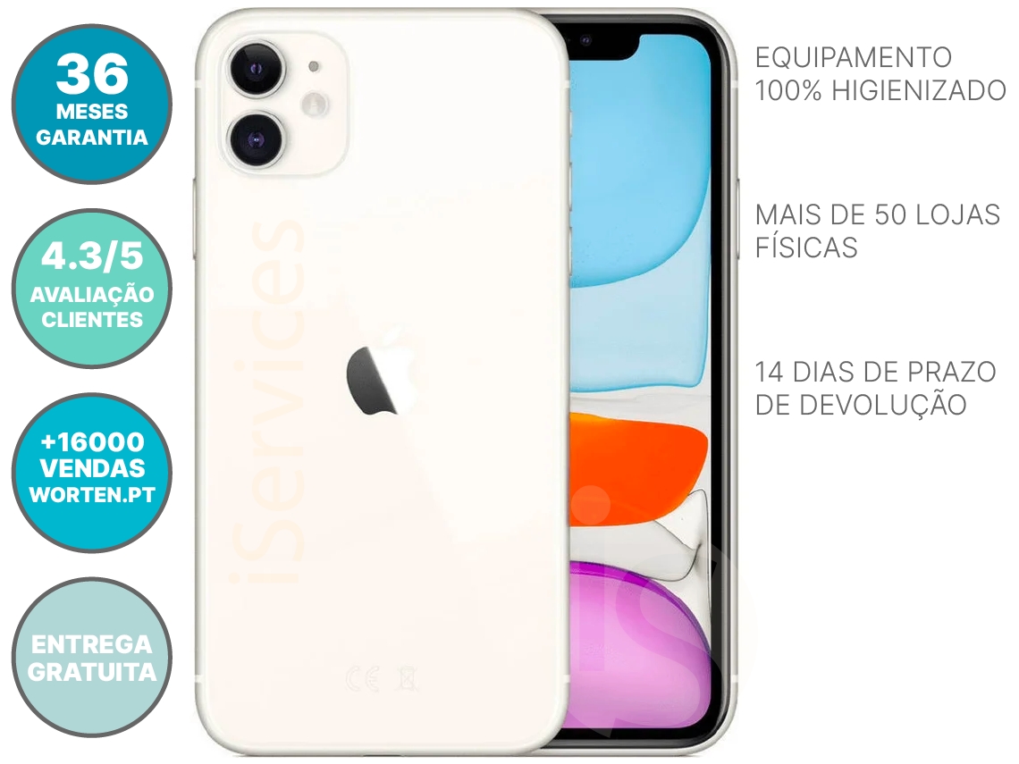 iPhone 11 APPLE (Reacondicionado Como Nuevo - 6.1'' - 64 GB