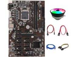 Placa Base B250 Btc, 12 Gpu, Lga1151, Red Rj45 + Ventilador, Eth
