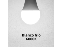 Bombillas LED esféricas de 270°, 12 unidades, 220 V, Mdug (blanco frío, 6 W, casquillo E27)