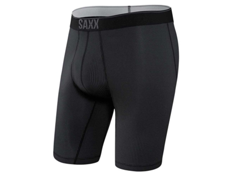 Ropa interior para Hombre SAXX UNDERWEAR Quest Fly Longo Negro para Montaña (L)