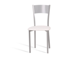 Cadeira de Cozinha PORTUS Baunilha (85x39x41 cm - Polipele - Branco)