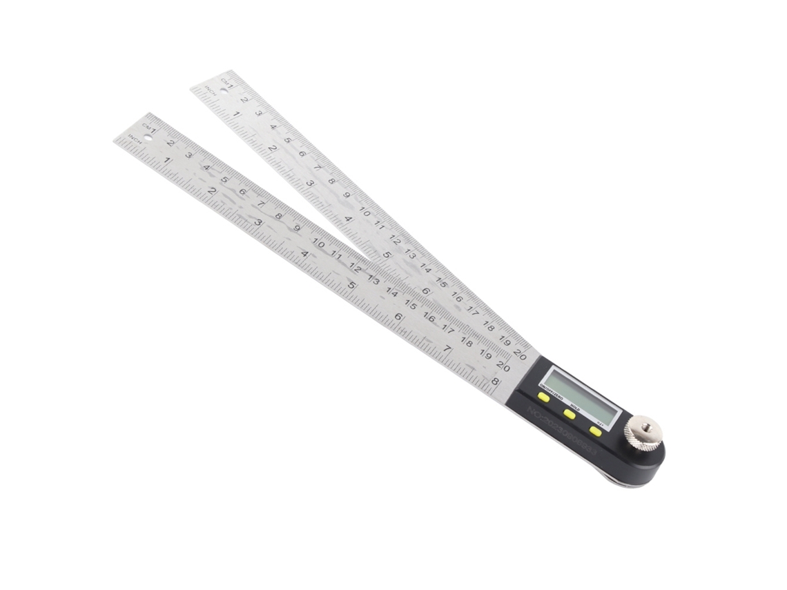 Goniómetro Digital De Plástico Para Medir Ángulos Con Rango De Medición De 0 A 200 Mm/0 A 8 Pulgadas.