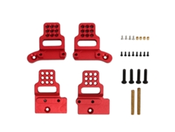 Soporte De Amortiguador Rc De Aleación De Aluminio Con Múltiples Orificios, Fácil Instalación Para Coche Rc Traxxas Trx4m 1/18, Rojo