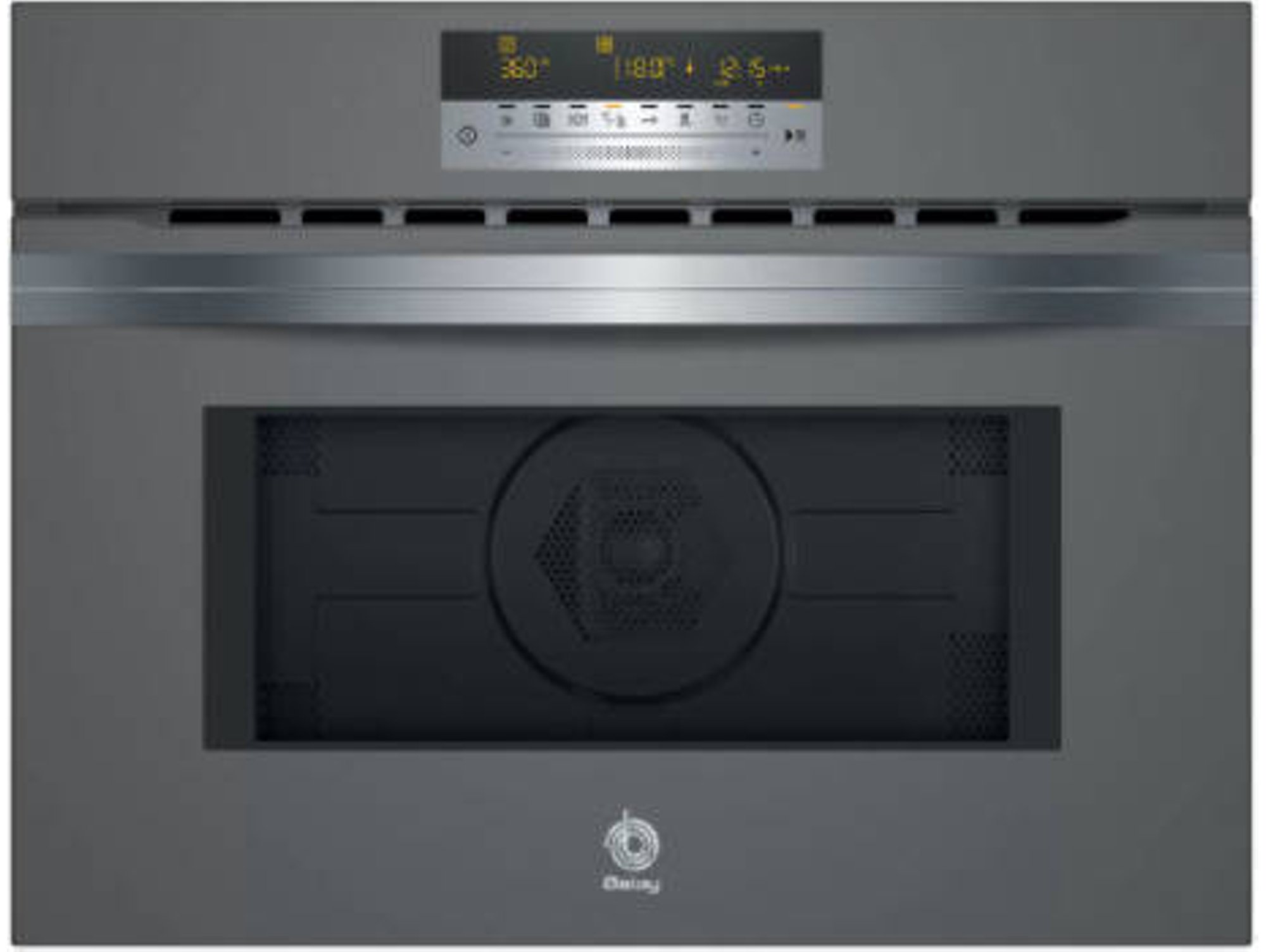 Horno Compacto 60cm balay 3cw5179a0 3350 50 hz gris antracita microondas integrable con aire caliente 60 45 capacidad 44 litros cristal de en programa autochef 15 recetas 60x45cm 5 44l 59.4