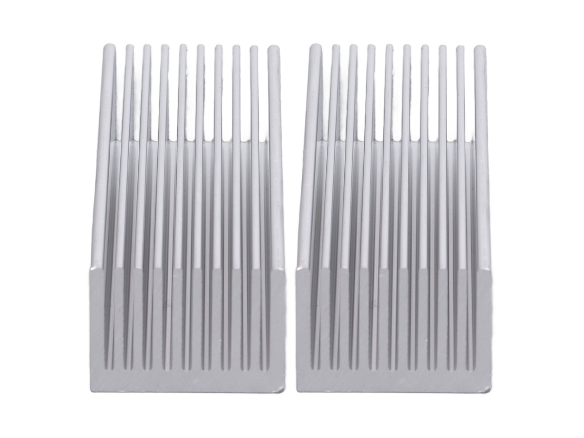2026horizon-kit De Aletas De Enfriamiento De Aluminio Para Chips Electrónicos Cpu 100x40x30mm Con Adhesivo Térmico Conductivo 2 Piezas