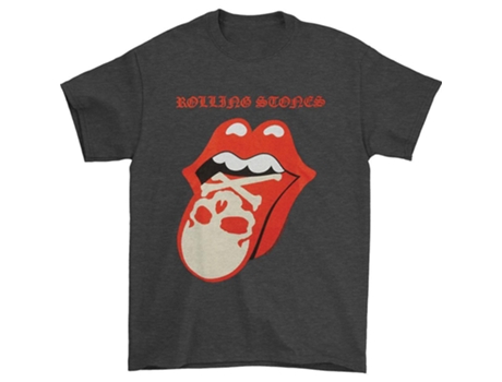 Camiseta ROCKINSTONE Rolling Stones Skull Tongue Algodón para Hombre (3XL)