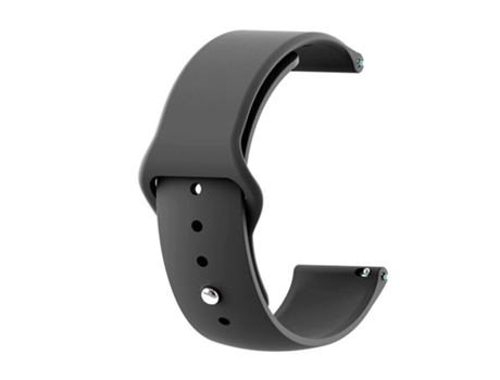 Correa Universal Elegance Silicona 22mm para Smartwatch Xiaomi/Amazfit/SAMSUNG/Huawei/Realme/Ticwatch Negra