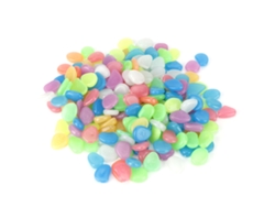 200 piedras luminosas de colores para decorar acuarios, jardines y peceras.