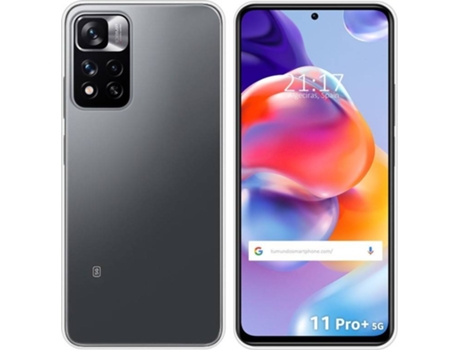 Carcasa para Xiaomi Redmi Note 11 Pro+ Plus 5G TUMUNDOSMARTPHONE Silicona Transparente