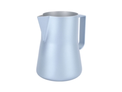 Jarra para espumar leche de 550 ml en acero inoxidable 304, punta azul, ideal para café