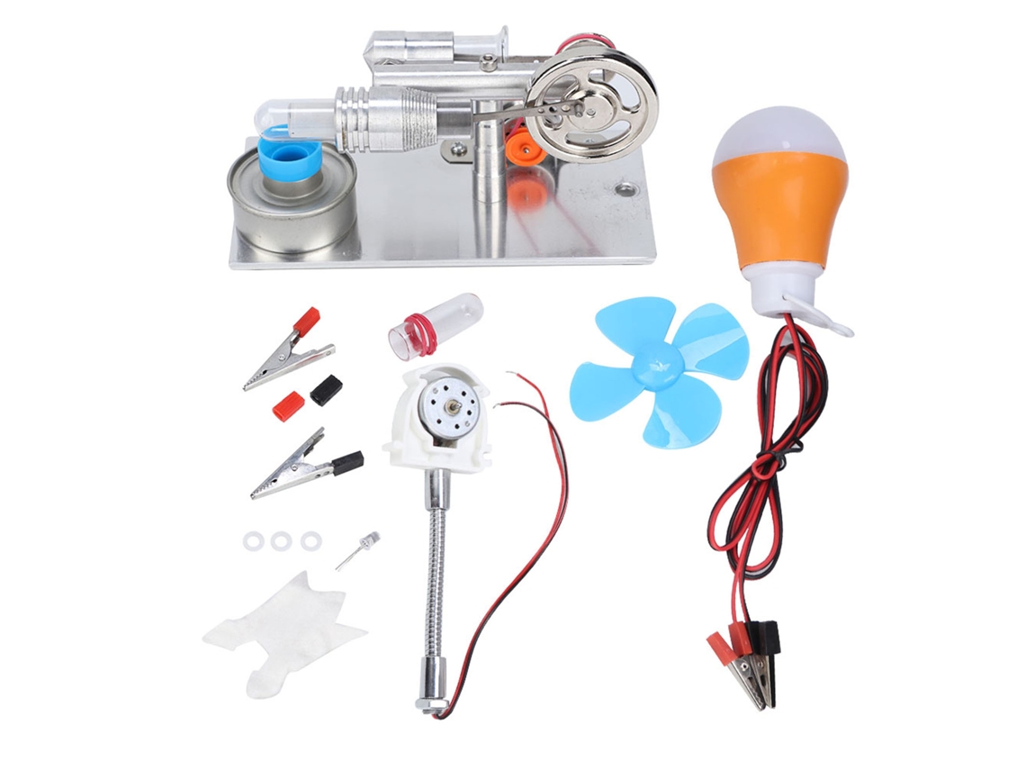 Generador de aire caliente en miniatura tipo T con motor Stirling