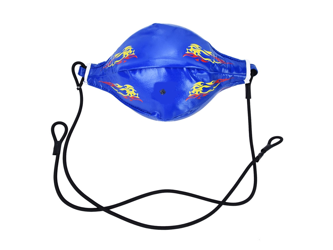Saco de boxeo de doble extremo para Muay Thai, pelota elástica de velocidad, entrenamiento de fitness, color azul