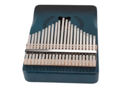 Kalimba De Madera De Cacahuete De 21 Teclas Con Martillo De Afinación, Color Azul Degradado.
